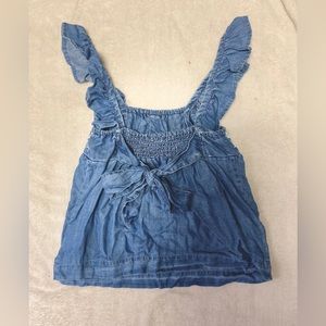 Francesca’s boutique top. Blue with white details